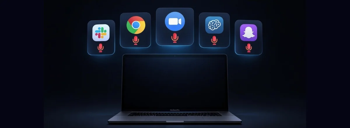 macOS apps accessing microphone in background without notification